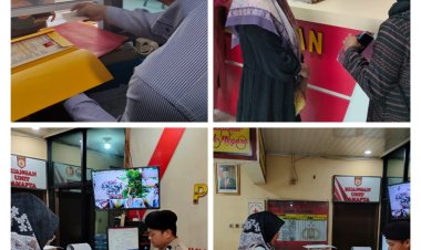 Polsek tualang Tingkatkan Pelayanan Melalui Pembuatan SKCK dan SPKT