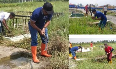 Sambut Hut Kabupaten Rohil Ke 24, Dinas Lingkungan Hidup Giat Bakti Sosial Bersihkan Rumah Ibadah Dan Kuburan