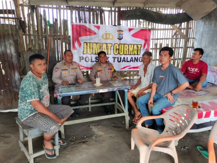 Gelar Jumat Curhat, Kapolsek Tualang Dengarkan Keluhan warga Kelurahan