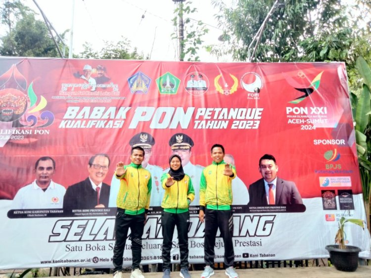 Bupati Afrizal Sintong Apresiasi Tiga Atlet Petanque Rohil Wakili Riau Berlaga di Pra-PON Bali