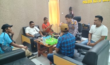 Jalin Silahturahmi, Kapolsek Koto Gasib Ngopi Bersama Awak Media
