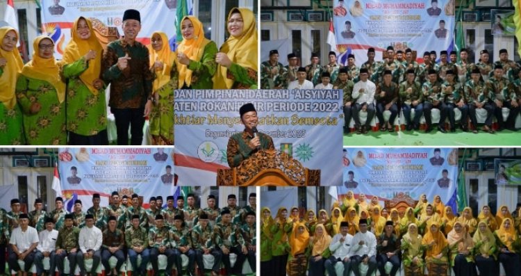 Afrizal Sintong Bupati Rohil Hadiri Milad Muhammadiyah Ke-111 2023