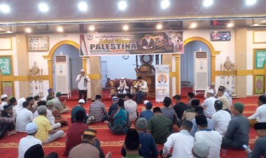 Syafari Ramadhan Ulama Palestina di Masjid Agung Al-Ikhlas Bagansiapiapi