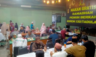 Malam Kekeluargaan: Prajurit Petarung Korem 132/Tdl Berinteraksi dengan Masyarakat pada Bulan Suci Ramadhan