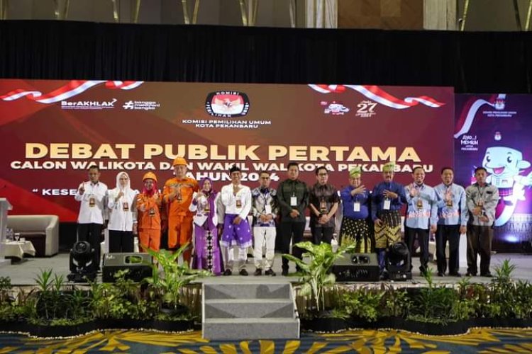 KPU Kota Pekanbaru Sukses Gelar Debat Perdana Walikota dan Wakil Walikota Pekanbaru 2024