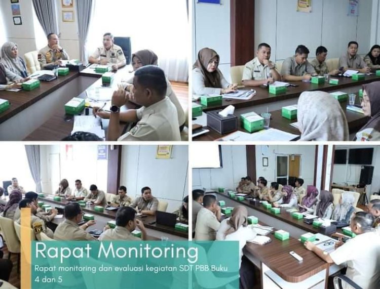 Kabapenda Pekanbaru Alek Kurniawan Pimpin Rapat Monitoring dan Evaluasi Kinerja SDT PBB Buku 4 dan 5