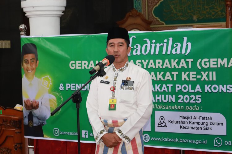 GEMAR Siak Berzakat: Pemkab Siak dan Baznas Salurkan Rp1,9 Miliar Zakat untuk 3.551 Mustahik