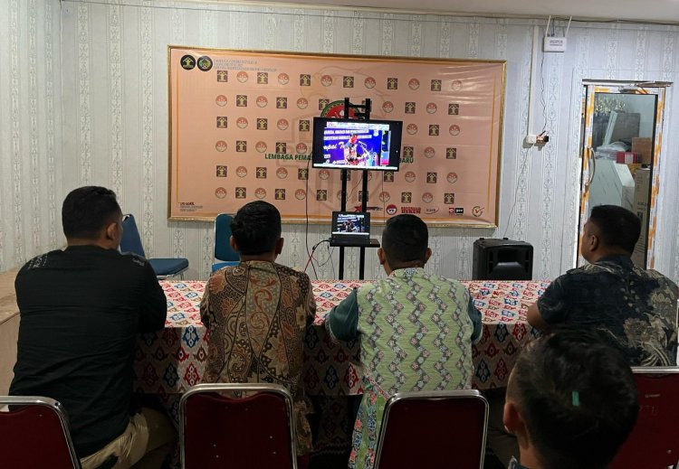 Lapas Pekanbaru Ikuti Apel Pelepasan Mudik Bersama Hari Raya Idul Fitri 1446 H 