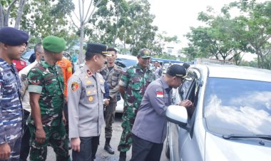 Polda Riau dan Istansi Terkait Pantau Arus Mudik di Jalinsum.