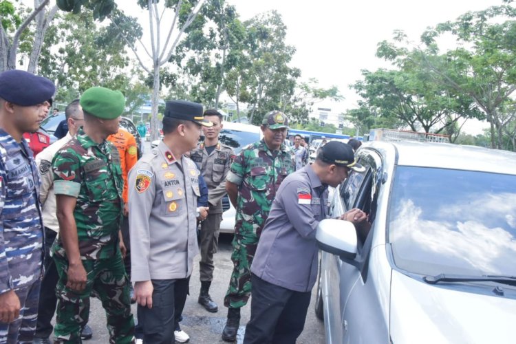 Polda Riau dan Istansi Terkait Pantau Arus Mudik di Jalinsum.