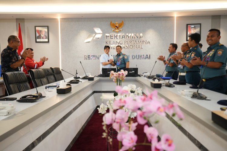 Kunjungi PT KPI Kilang Dumai, Danlanal Dumai Perkuat Sinergi Pengamanan Kilang