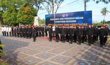 Deklarasi Zero HALINAR, Lapas PekanbaruTegaskan Komitmen Bersama Berantas Handphone Ilegal, Pungli, dan Narkoba