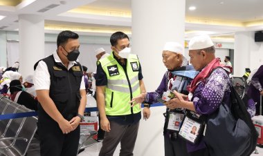 Danlanud Sambut 443 Jemaah Haji Batam di Hang Nadim
