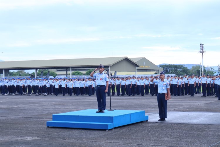 Lanud Sultan Hasanuddin Gelar Upacara Bendera TNI AU