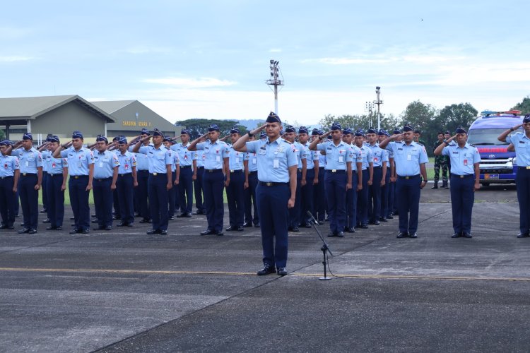 Lanud Sultan Hasanuddin Gelar Upacara Bendera TNI AU