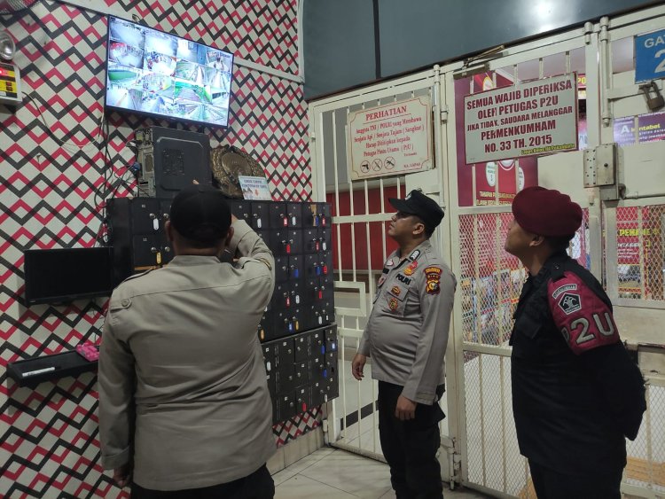 Gelar Patroli di Lapas, Polsek Bukit Raya Bersinergi Jaga Keamanan