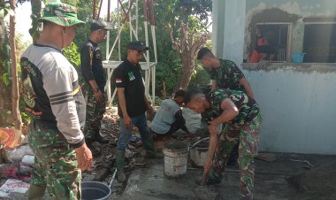 Satgas TMMD Kodim 0735/Surakarta Genjot Renovasi MCK Umum