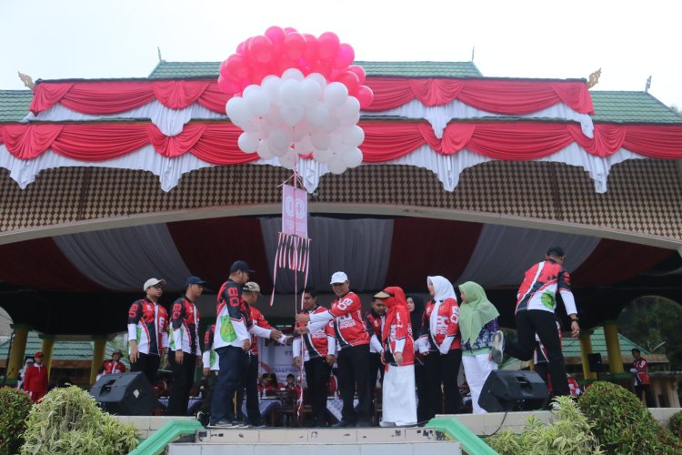 Semarak HUT RI ke-80 di Inhil Dimulai dengan Pencanangan Olahraga