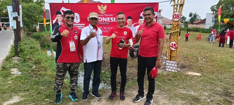 Jalan Santai Warga RW 04 Tangkerang Barat Padati Jalan Beledang, Dilepas Tekad Anggota DPRD Pekanbaru