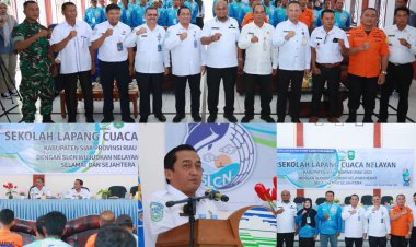 Wabup Syamsurizal: SLCN BMKG Tingkatkan Pemahaman Cuaca Nelayan Siak