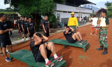 Prajurit Kodim 0724/Boyolali Jalani Tes Garjas Semester II untuk Jaga Kebugaran dan Profesionalisme