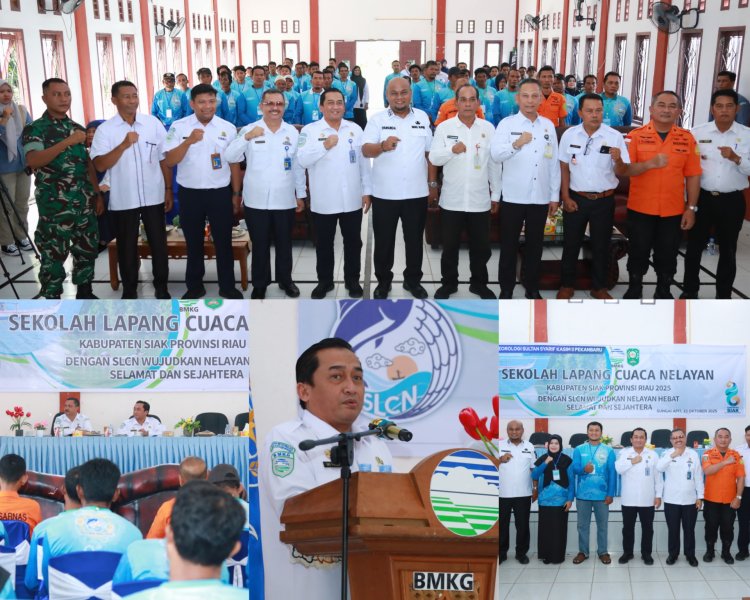 Wabup Syamsurizal: SLCN BMKG Tingkatkan Pemahaman Cuaca Nelayan Siak