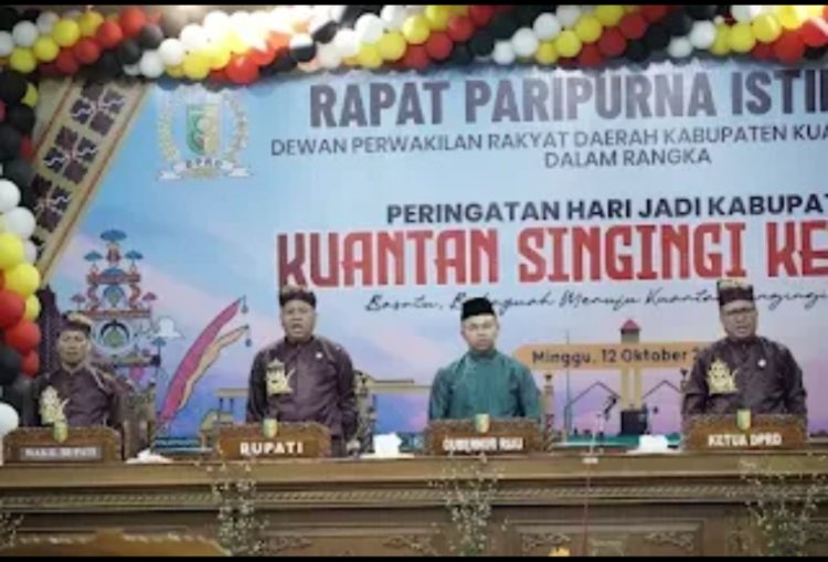 Hari Jadi Kuansing ke-26, DPRD Gelar Paripurna Istimewa dan Bupati Paparkan Capaian Hebat