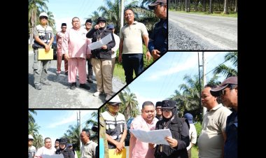 Bupati Afni Tinjau Pembangunan Jalan Dayun