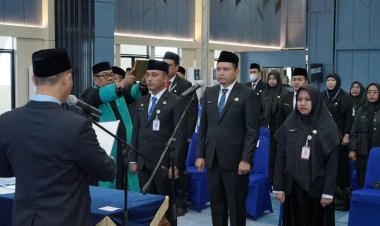 Wako Pekanbaru Lantik Kadis LHK dan Kepala Bapenda, 21 Pejabat Resmi Dilantik