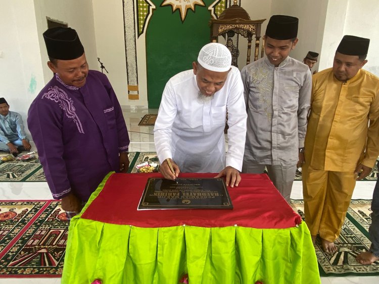 Wako Dumai H. Paisal Resmikan Masjid Raudatul Farihin di Tanjung Penyembal