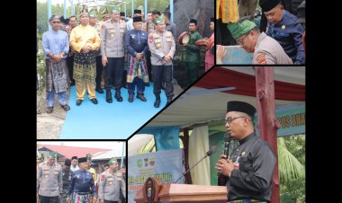 Kapolda Riau dan Bupati Meranti Hadiri Susur Sungai Jelajah Kampung Jelang Ramadan