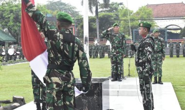 Kasdim Sragen Pimpin Upacara Bendera, Perkuat Nasionalisme dan Disiplin