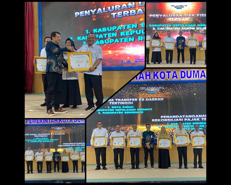 Pemkab Kepulauan Meranti Raih 4 Penghargaan Kemenkeu dari KPPN Dumai
