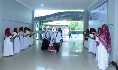 399 CJH Bengkalis Kloter 9 Tiba di Batam, Siap Berangkat ke Tanah Suci