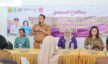 Ketua TP Posyandu Dairi Rita Puspita Vickner Sinaga, Hadiri Bimtek TP Posyandu Di Kecamatan Parbuluan