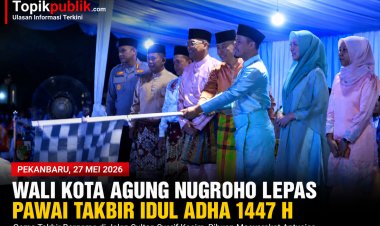 Wako Agung Lepas Pawai Takbir Idul Adha di Pekanbaru