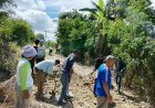 Camat Sumbul Pimpin Kegiatan Gotong Royong Perbaiki Infrastruktur Di Pegagan Julu V