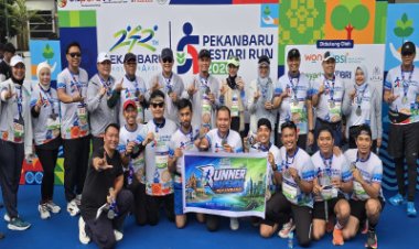 HUT Pekanbaru ke-242: Bapenda Gelar Lestari Run dan Layanan Pajak di CFD