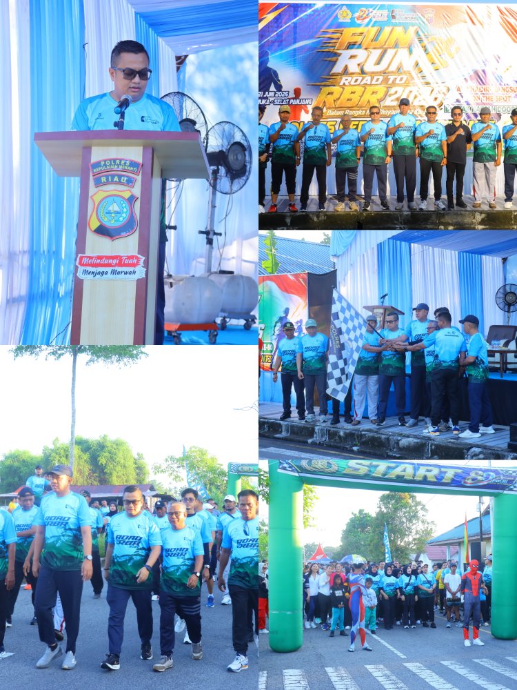 1.000 Peserta Padati Fun Run Road To RBR 2026, Polres Kep. Meranti Peringati Hari Bhayangkara ke-80